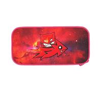 YINGD Geometry Dash Big Capacity Pencil Case, Aesthetic Pen Pouch School Supplies Organizer Multiple Compartments