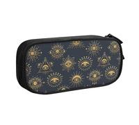 YINGD Gold Evil Talisman Eyes Pattern Pencil Pouch Pencil Bag