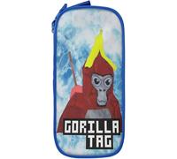 YINGD GorillaMonkeyTag Pencil Case, Foldable Pencil Pouch with Zipper Compartments Aesthetic Pencil Case