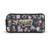 YINGD Gravity Falls Pencil Case Student Pen Bag Storage Organizer Pencil Case Stationery Bag Office Supplies for Kids and Adult
