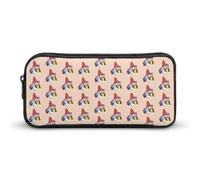 YINGD Gravity Falls Rainbow Stan Pencil Case Student Pen Bag Storage Organizer Pencil Case Stationery Bag Office Supplies for Kids and Adult