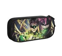 YINGD Green Lantern The Animated Series Pencil Case for Emergency Kits - Durable Zipper Bag for First Aid, Pens, Flashlights (Portable)