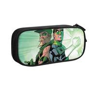 YINGD Green Lantern The Animated Series Pencil Case Gift Set with Custom Print - Lightweight Oxford Fabric for Students, Travelers, Professionals