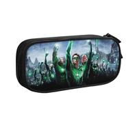 YINGD Green Lantern The Animated Series Pencil Case Scratch-Resistant Surface - Oxford Polyester for Long-Lasting Use in School, Office