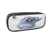 YINGD Grizzly and The Lemmings Pencil Case Durable PU Leather Pen Organizer with Interior Compartments