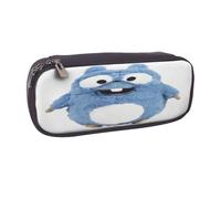 YINGD Grizzly and The Lemmings Pencil Case Versatile PU Leather Organizer for Writing Tools & Cosmetics