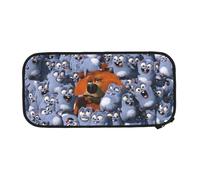 YINGD Grizzy and The Lemmings Big Capacity Pencil Case, Aesthetic Pen Pouch School Supplies Organizer Multiple Compartments