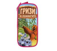 YINGD Grizzy and The Lemmings Big Capacity Pencil Case, Aesthetic Pen Pouch School Supplies Organizer Multiple Compartments