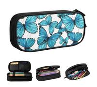 YINGD Gudetama Large Pencil Case, Durable Pencil Pouch with Big Capacity, Minimalist Portable Aesthetic Zipper Stationery Bag for School College