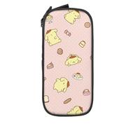 YINGD Gudetama Large Pencil Case, Durable Pencil Pouch with Big Capacity, Minimalist Portable Stationery Bag, Aesthetic Zipper Pencil Box for School College