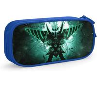YINGD Gurren Lagann Pen Bag D Custom Printing Large Capacity Double Zipper Pencil Case for Office School Travel-Blue SAOE