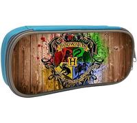 YINGD Ha-rry Po-tter Pencil Case Cute Pencil Pouch Pen Bag Zipper Students Stationery Organizer for School/Office Blue SAOE