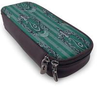 YINGD Harry Potter Slytherin Pencil Case for Boys,Kids School Stationery,Designs Oval Barrel Pencil Cases,Gifts for Gamers Boys Girls Teenagers,School Acces