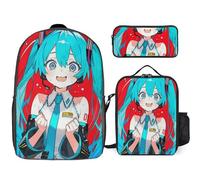 YINGD Hatsune Miku Backpack Knowledge Seeker Bookbag with Quest Lunch System