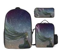 YINGD Hatsune Miku Backpack School Explorer Set Three Piece Discovery Combo