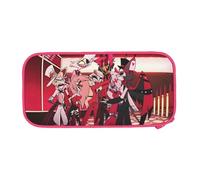YINGD Hazbin Hotel Big Capacity Pencil Case, Aesthetic Pen Pouch School Supplies Organizer Multiple Compartments