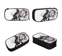 YINGD Helluva Boss Anime Pencil Cases Loona Cool Pen Holder Pencil Bags for Student Big Capacity School Supplies Zipper Pencilcases