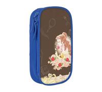 YINGD Helluva Boss Big Capacity Pencil Case, Aesthetic Pen Pouch School Supplies Organizer Multiple Compartments