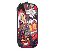YINGD Helluva Boss Big Capacity Pencil Case, Aesthetic Pen Pouch School Supplies Organizer Multiple Compartments