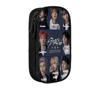 YINGD Helluva Boss Big Capacity Pencil Case, Aesthetic Pen Pouch School Supplies Organizer Multiple Compartments