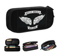 YINGD Helluva Boss Big Capacity Pencil Case, Aesthetic Pen Pouch School Supplies Organizer Multiple Compartments