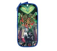 YINGD Helluva Boss Big Capacity Pencil Case, Aesthetic Pen Pouch School Supplies Organizer Multiple Compartments