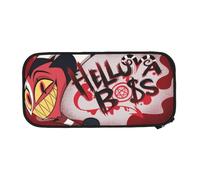 YINGD Helluva Boss Big Capacity Pencil Case, Aesthetic Pen Pouch School Supplies Organizer Multiple Compartments
