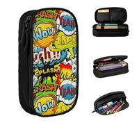 YINGD Helluva Boss Big Capacity Pencil Case, Aesthetic Pen Pouch School Supplies Organizer Multiple Compartments