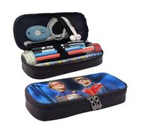 YINGD Henry Danger Season Pencil Case Brown Leather Pen Bag Student Stationery