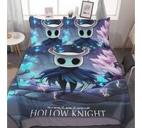 YINGD Hollow Knight 3-Piece Bedding Set Duvet Cover Set Soft Warm And Comfortable Soft Bed Set for Bedroom