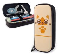 YINGD Hollow Knight Big Capacity Pen Case Leather Pencil Case Durable Pen Pouch Desk Organizer with Zipper for School & Office Supplies Style 7