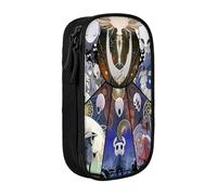 YINGD Hollow Knight Pencil Case Portable Pen Bag Pouch with Zipper for Teens Stationary Supplies Cosmetic Bag