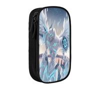 YINGD Home Zig Zag Bohemian Korean Pencil Case Boys Gilrs Large Capacity Zigzag Boho Pastel Pencil Pouch Students