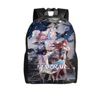 YINGD Honkai Star Rail Backpack Cute Anime Large Capacity Multifunction Backpacks Lightweight Sports Travel Laptop Bag