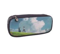 YINGD Howl’s Moving Castle Pencil Case Multi-Purpose PU Leather Holder for Various Items