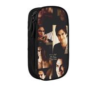 YINGD Ian Somerhalder The Vampire Diaries Pencil Case Large Capacity Double-Layer Pen Bag School Stationery Pouch Organizer Office Supplies Pencase for Kids