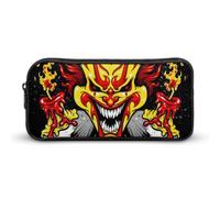 YINGD ICP Insane Clown Posse Hip Hop Pencil Case Student Pen Bag Storage Organizer Pencil Case Stationery Bag Office Supplies for Kids and Adult