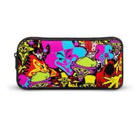 YINGD ICP Insane Clown Posse Pencil Case Student Pen Bag Storage Organizer Pencil Case Stationery Bag Office Supplies for Kids and Adult