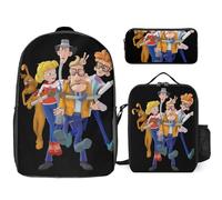 YINGD Inspector Gadget Backpack Academic Explorer Set Adventurous Bookbag with Trail Lunch