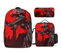 YINGD Inspector Gadget Backpack Academic Prodigy Set High Performance School Three Piece Combo