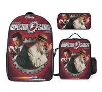 YINGD Inspector Gadget Backpack School Cosmic Set Three Piece Galactic Combo