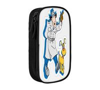 YINGD Inspector Gadget Pencil Case for Artists on The Go - Water-Resistant Oxford Cloth with Brush Loops & Pen Slots