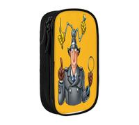 YINGD Inspector Gadget Pencil Case for Tech Enthusiasts - Zipper Pouch for Stylus, USB, SD Cards (Office & School)