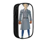 YINGD Inspector Gadget Pencil Case with Smooth Zipper Closure - Anti-Scratch Polyester for School, Office, Camping Trips