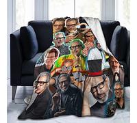 YINGD Jeff Goldblum Posters Photo Throw Blanket Room Decor Warm Lightweight Fluffy Soft Plush Blankets Gifts for Women Men All Season 200CM X 150CM