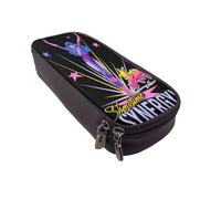 YINGD Jem and The Holograms Pencil Case Versatile Leather Organizer for Pencils Makeup Brushes Small Items