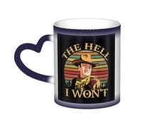 YINGD John Mug Wayne Color Changing Mug Starry Night Heat Sensitive Mug with Gift Box for Birthday Office Ceramic Coffee Novelty Idea 12 Oz Blue