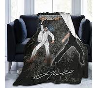 YINGD John Travolta Multi Purpose Blanket Super Soft,Fluffy,Warm,Cozy,Plush,Thick,for Crib Sofa Chair Living Room Gifts Travel Beach Decoration Black