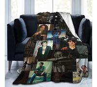 YINGD Johnny Depp Blanket (3 Sizes), Warm, Super Soft & Comfy Flannel Blanket Fleece Blanket, Lightweight Cozy Microfiber Anti-Pilling Plush Blank 125CM X 100CM
