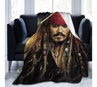 YINGD Johnny Depp Blanket Lamb Blanket D Print Plush Blanket Bedding Decor Blanket for Living Room Bedroom Dorm Decor